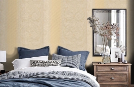 Обои DL-24R фото в интерьере спальни превью