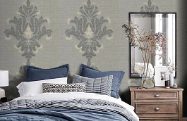 Обои DL-25G фото в интерьере спальни превью