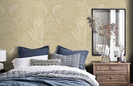 Обои DL-26K фото в интерьере спальни превью