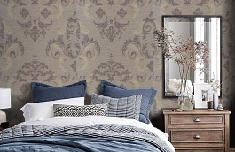 Обои DL-8D фото в интерьере спальни превью