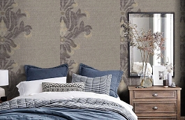 Обои DL-8G фото в интерьере спальни превью