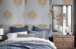 Обои KTE07003 фото в интерьере спальни превью