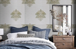 Обои KTE07022 фото в интерьере спальни превью