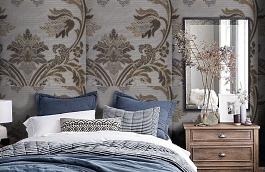 Обои KTE07033 фото в интерьере спальни превью