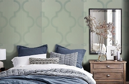 Обои 9600B2 фото в интерьере спальни превью