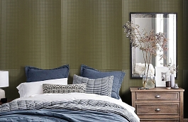 Обои 9620M2 фото в интерьере спальни превью