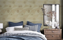 Обои 9640M1 фото в интерьере спальни превью