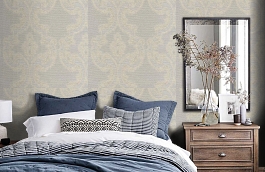 Обои 2 SMG-B фото в интерьере спальни превью