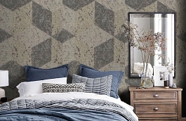 Обои 10BRD-C фото в интерьере спальни превью