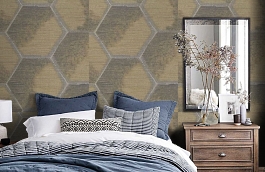 Обои 10BRD-P фото в интерьере спальни превью