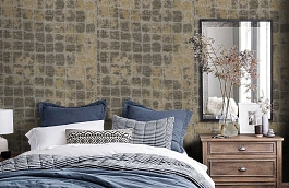 Обои 15BRD-R фото в интерьере спальни превью