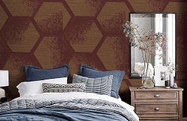 Обои 16BRD-P фото в интерьере спальни превью