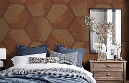 Обои 19BRD-P фото в интерьере спальни превью