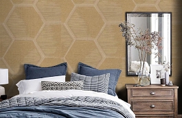 Обои 1BRD-P фото в интерьере спальни превью