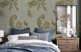 Обои 10AMF-V фото в интерьере спальни превью