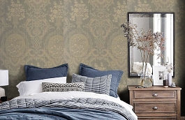 Обои 3CPR-C фото в интерьере спальни превью