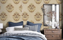 Обои 3CRE-G фото в интерьере спальни превью