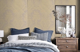 Обои 6CPR-C фото в интерьере спальни превью