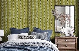 Обои W99218 фото в интерьере спальни превью