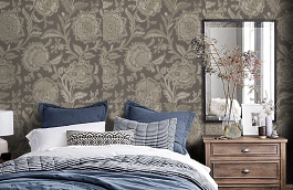 Обои W713019 фото в интерьере спальни превью