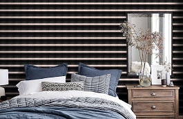 Обои 574-1 фото в интерьере спальни превью