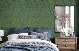 Обои 1-MA-A фото в интерьере спальни превью