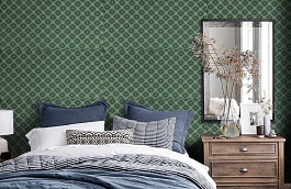 Обои 1-MA-R фото в интерьере спальни превью