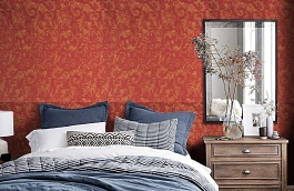 Обои 44-MA-A фото в интерьере спальни превью