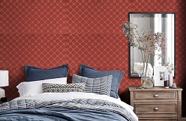 Обои 44-MA-R фото в интерьере спальни превью