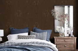 Обои AN428 фото в интерьере спальни превью