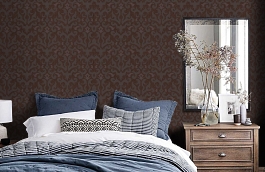 Обои AN527 фото в интерьере спальни превью