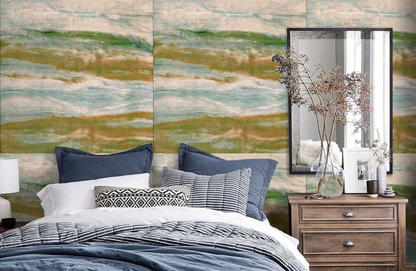 Обои 72450224 фото в интерьере спальни