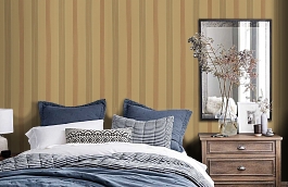 Обои St Remy Rouge Fabric фото в интерьере спальни превью