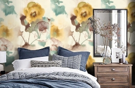 Обои AG10203F фото в интерьере спальни превью