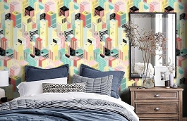 Обои FA42900M фото в интерьере спальни превью