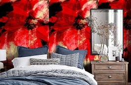 Обои AV51800M фото в интерьере спальни превью