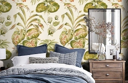 Обои F91159 фото в интерьере спальни превью