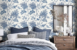 Обои F913004 фото в интерьере спальни превью