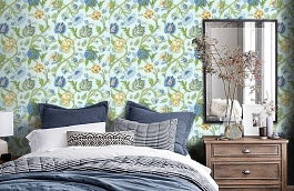 Обои F94905 фото в интерьере спальни превью