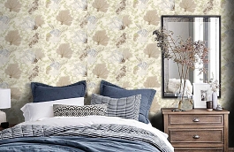 Обои F95734 фото в интерьере спальни превью