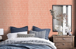 Обои F95740 фото в интерьере спальни превью