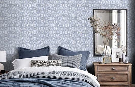 Обои F95741 фото в интерьере спальни превью