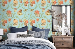 Обои F95746 фото в интерьере спальни превью