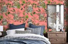 Обои F95765 фото в интерьере спальни превью