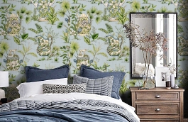 Обои F95767 фото в интерьере спальни превью