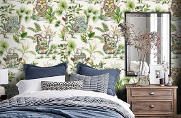 Обои F95768 фото в интерьере спальни превью