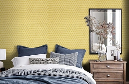 Обои W72774 фото в интерьере спальни превью