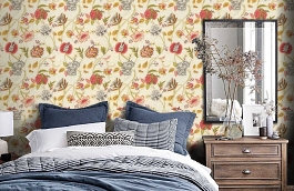 Обои W72780 фото в интерьере спальни превью