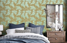 Обои W99236 фото в интерьере спальни превью