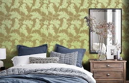 Обои W99237 фото в интерьере спальни превью